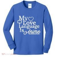 My Love Language Is Anime Kids Long Sleeve Shirt thumb 0