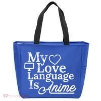 My Love Language Is Anime Tote Bag thumb 0