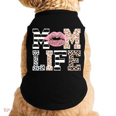 Mom Life Leopard Lips Doggie Tank