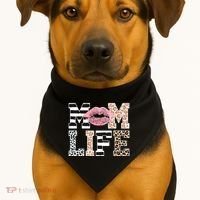 Mom Life Leopard Lips USA-Made Doggie Bandana thumb 1