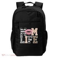 Mom Life Leopard Lips Backpack thumb 0