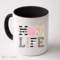 Mom Life Leopard Lips Coffee Mug thumb 0