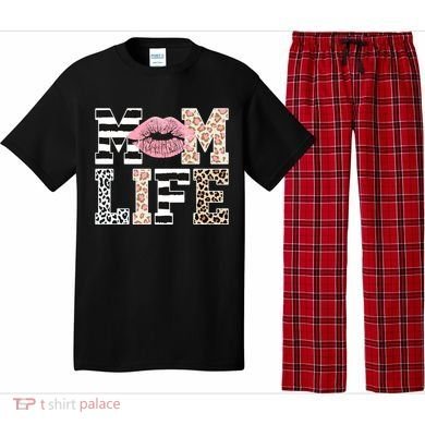 Mom Life Leopard Lips Pajama Set