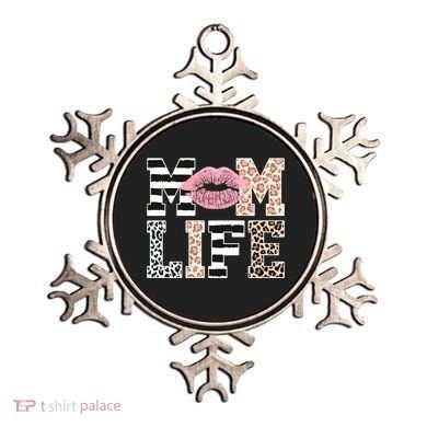Mom Life Leopard Lips Ornament