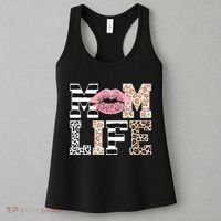 Mom Life Leopard Lips Women's Tank Top thumb 3