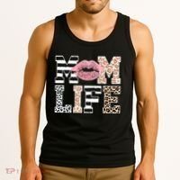 Mom Life Leopard Lips Tank Top thumb 3