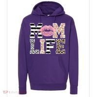 Mom Life Leopard Lips Hoodie thumb 0