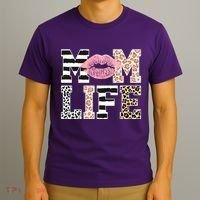 Mom Life Leopard Lips T-Shirt thumb 3