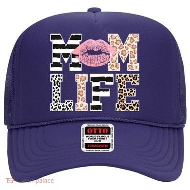 Mom Life Leopard Lips Hat