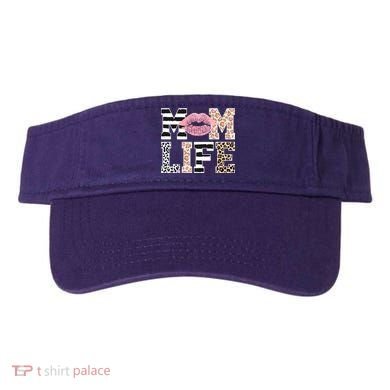 Mom Life Leopard Lips Visor