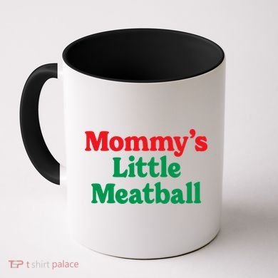 Mommy's Little Meatball Italian Ironic Funny Meme Trendy Unisex Coffee Mug