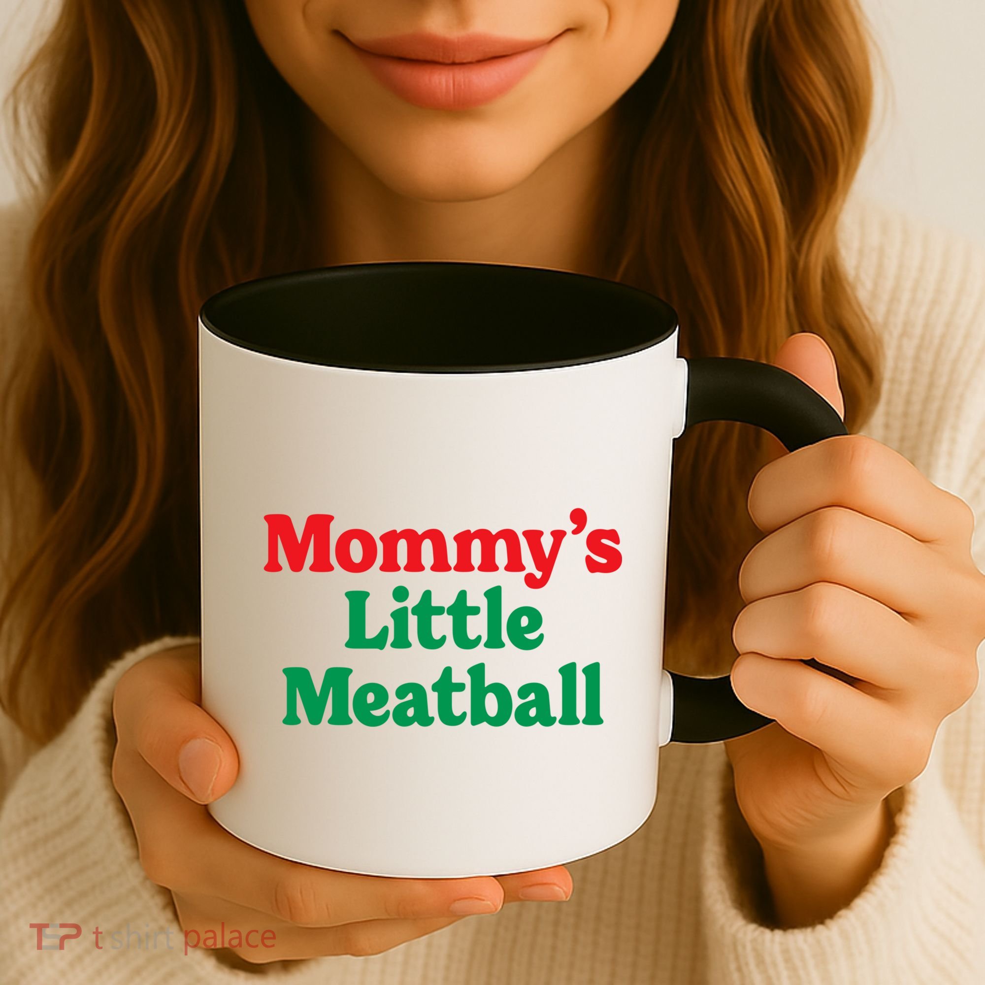 Mommy's Little Meatball Italian Ironic Funny Meme Trendy Unisex Coffee Mug