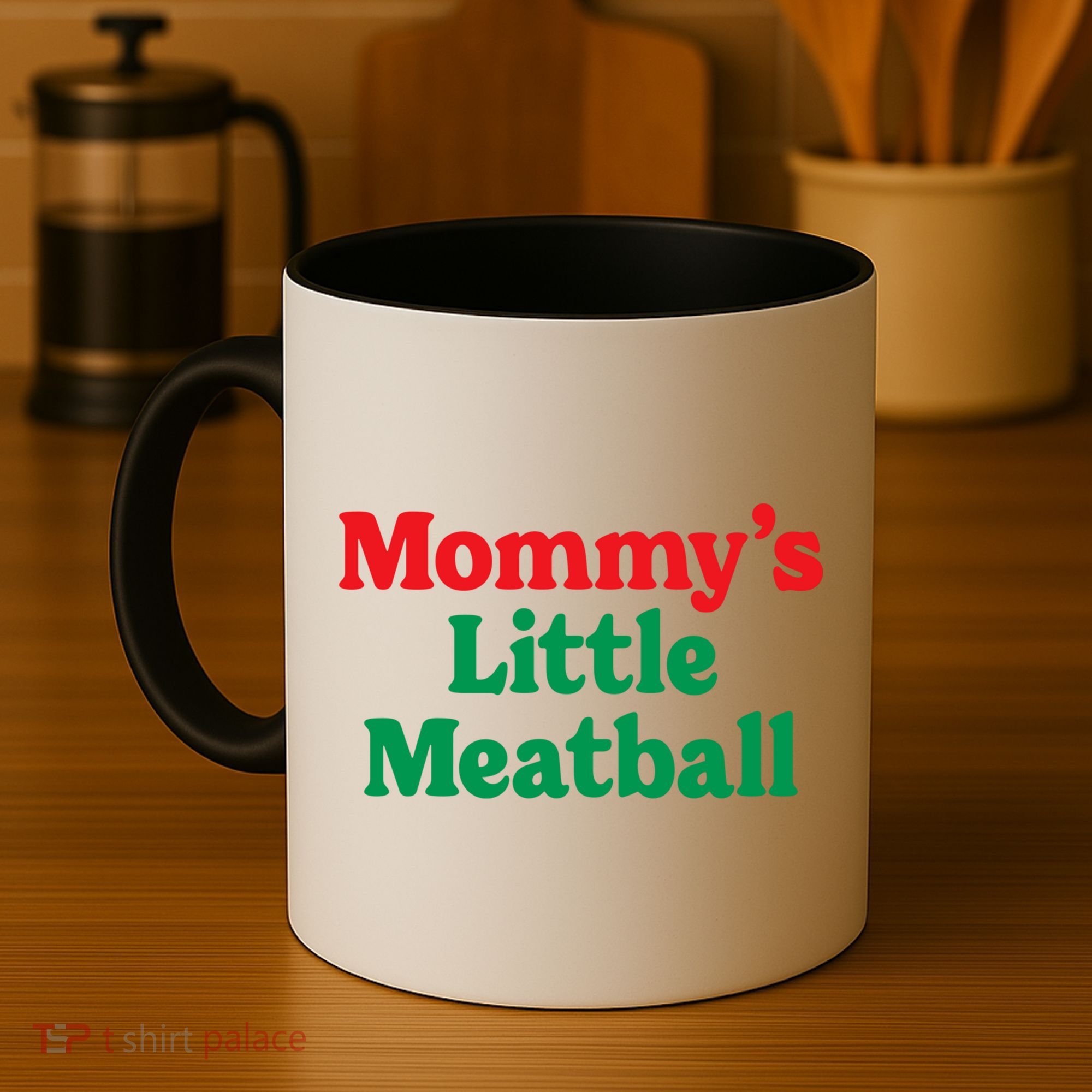 Mommy's Little Meatball Italian Ironic Funny Meme Trendy Unisex Coffee Mug