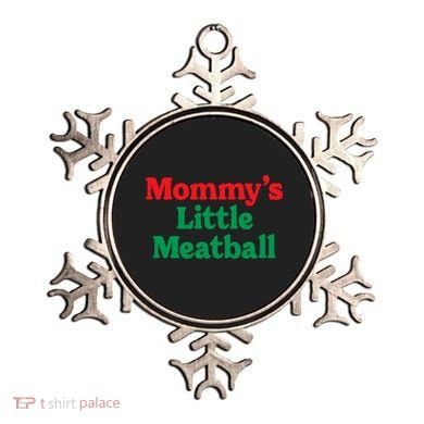 Mommy's Little Meatball Italian Ironic Funny Meme Trendy Unisex Ornament