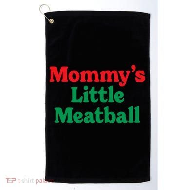 Mommy's Little Meatball Italian Ironic Funny Meme Trendy Unisex Golf Towel