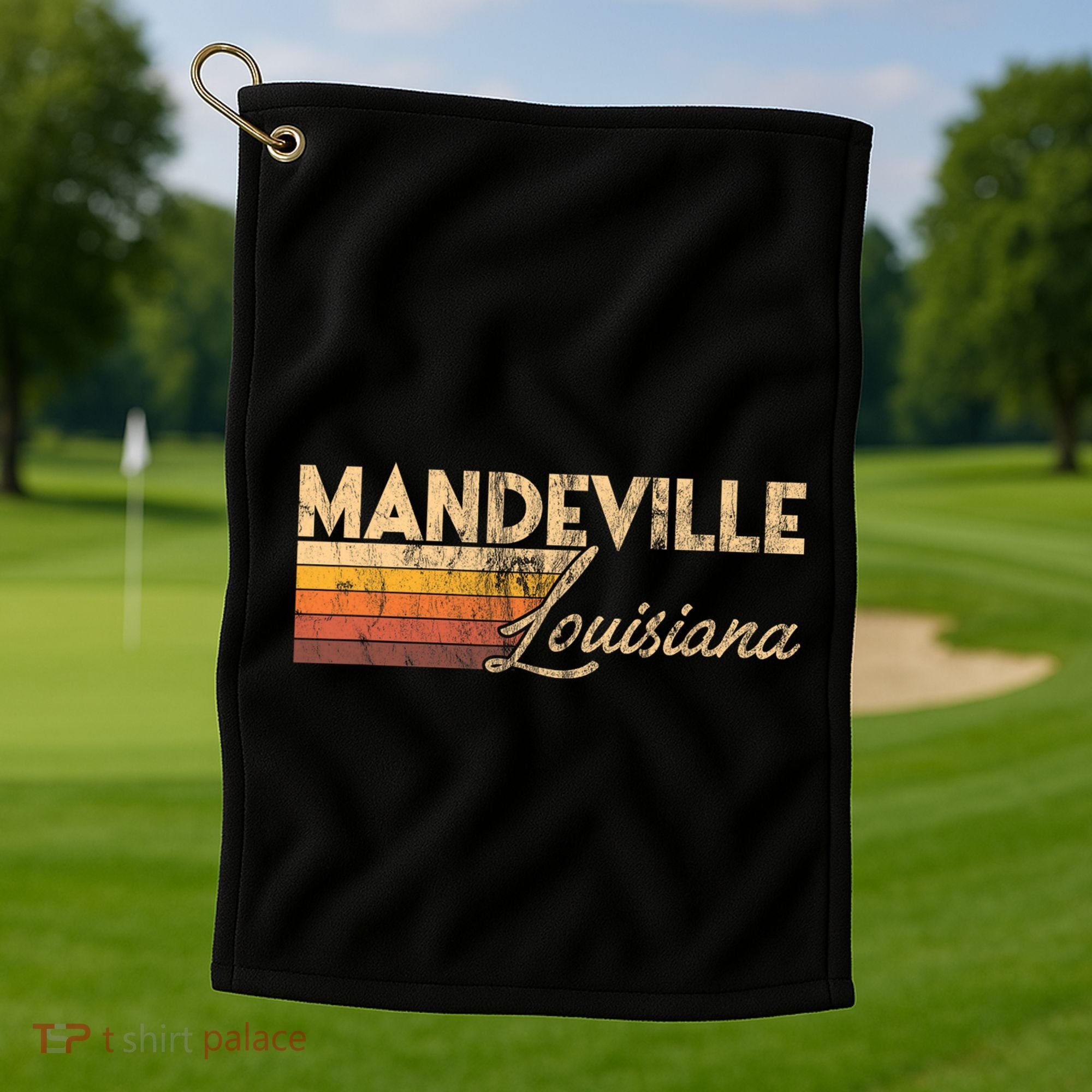 Mandeville Louisiana Golf Towel