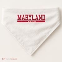 Maryland Lacrosse USA-Made Doggie Bandana thumb 0