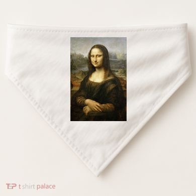 Mona Lisa USA-Made Doggie Bandana