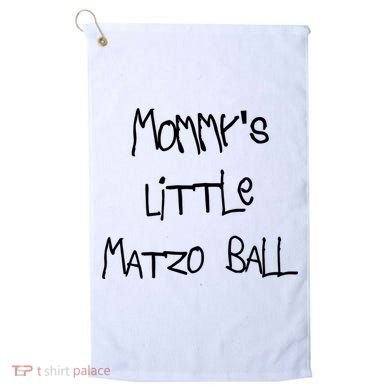 MommyS Little Matzo Ball Funn Golf Towel