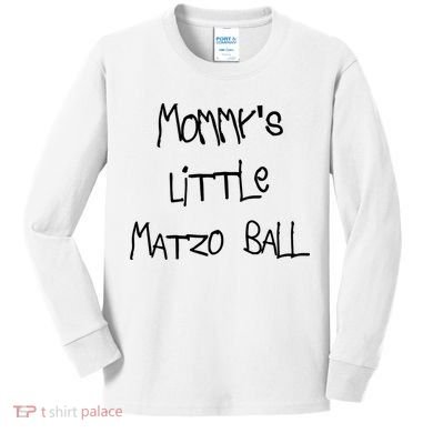 MommyS Little Matzo Ball Funn Kids Long Sleeve Shirt