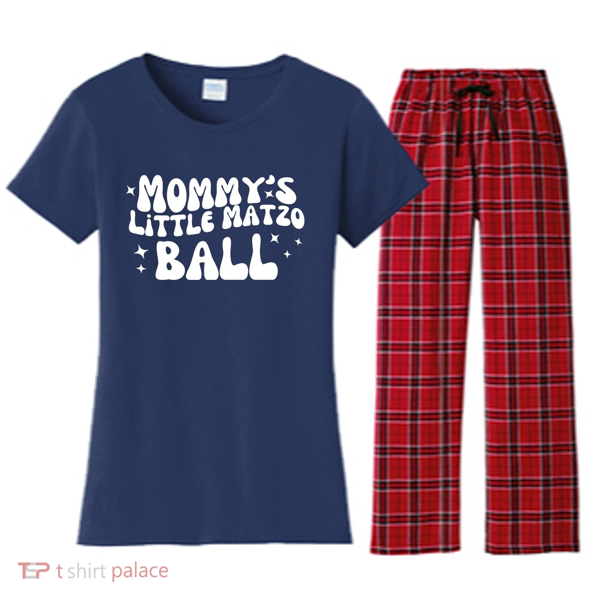 Mommys Little Matzo Ball Women's Flannel Pajama Set