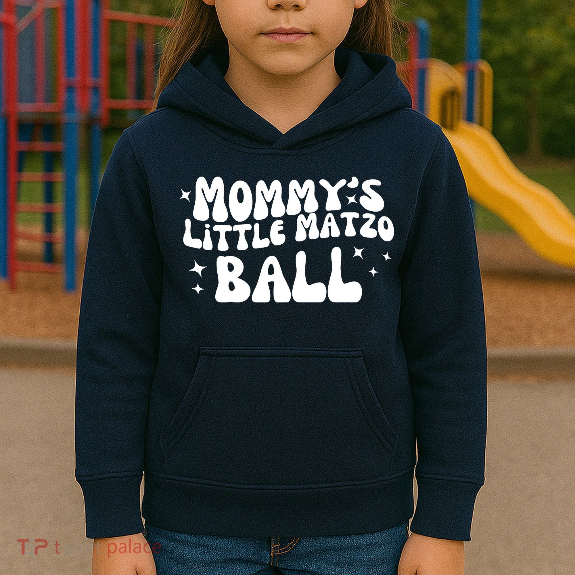 Mommys Little Matzo Ball Kids Hoodie