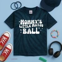 Mommys Little Matzo Ball Kids Tie-Dye T-Shirt thumb 2