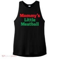 Mommys Little Meatball Italian Meme Ladies PosiCharge Tri-Blend Wicking Tank thumb 0