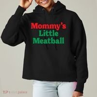 Mommys Little Meatball Italian Meme Ladies Heavyweight Boxy Pullover Hoodie thumb 0