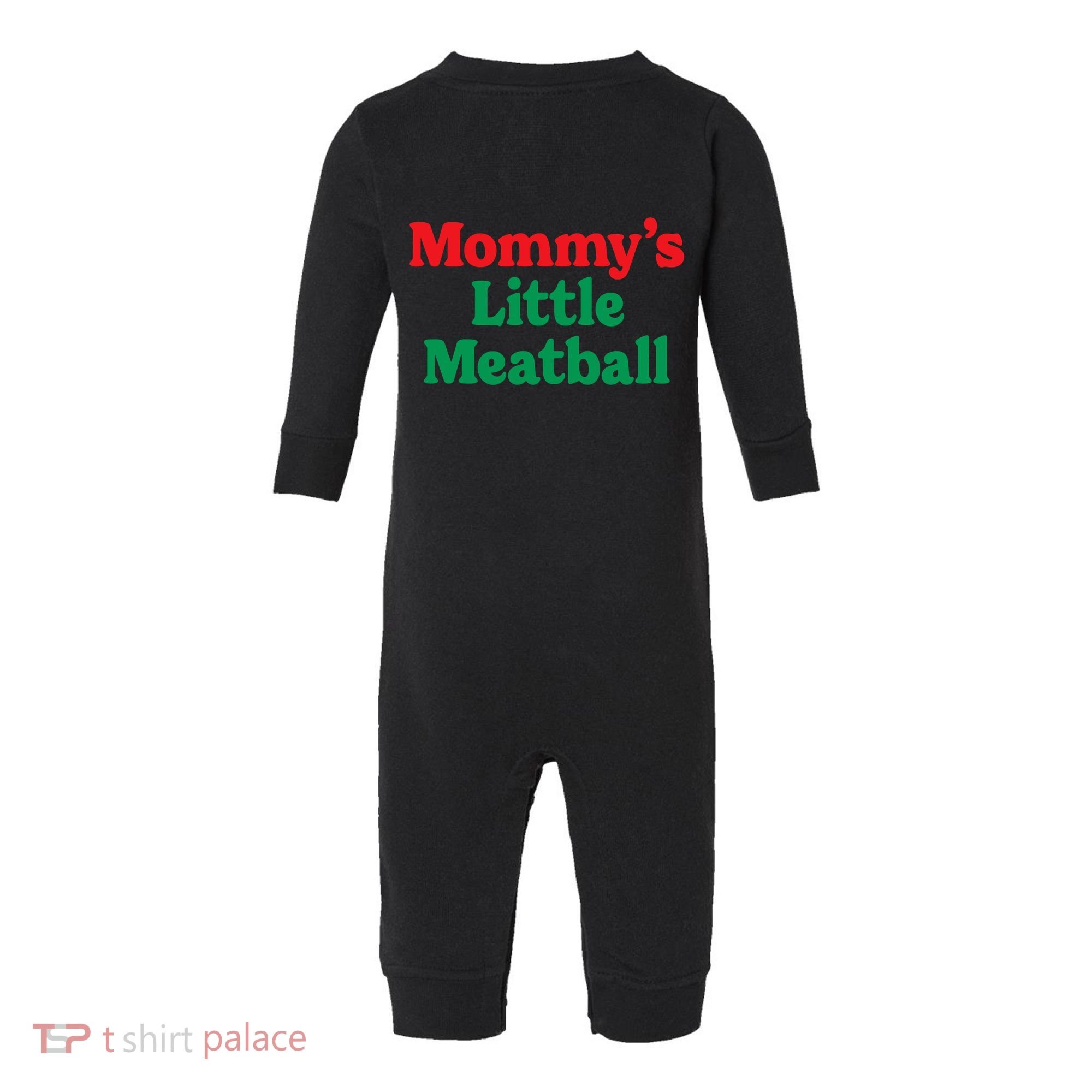 Mommys Little Meatball Italian Meme Infant Fleece One Piece