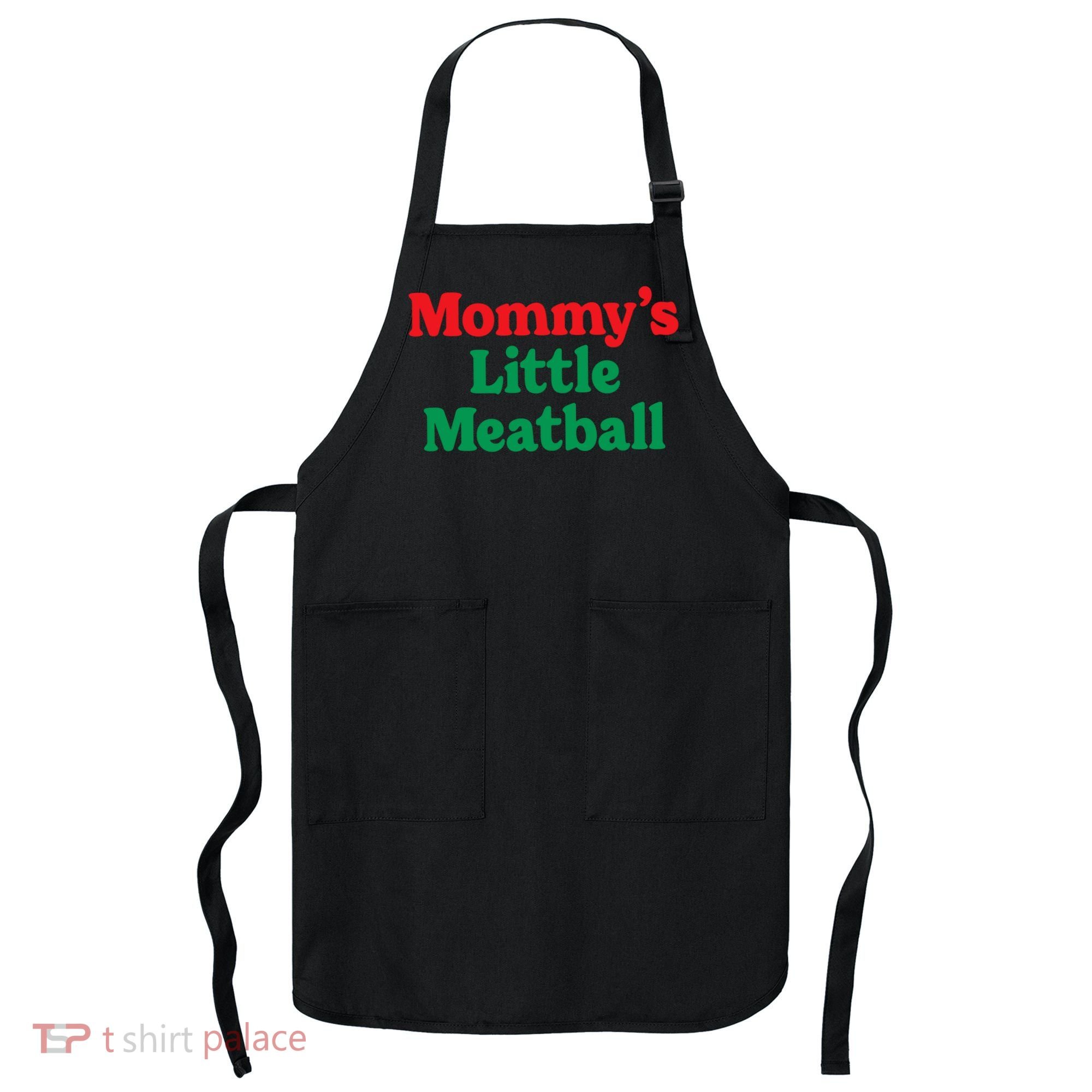 Mommys Little Meatball Italian Meme Apron