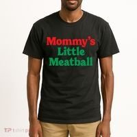 Mommys Little Meatball Italian Meme Tall T-Shirt thumb 2