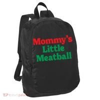 Mommys Little Meatball Italian Meme Port Authority Crush Ripstop Backpack thumb 0