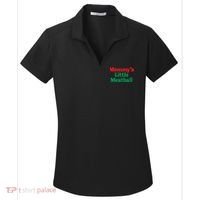 Mommys Little Meatball Italian Meme Women's Dry Zone Grid Polo thumb 0