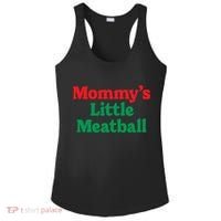 Mommys Little Meatball Italian Meme Ladies PosiCharge Competitor Racerback Tank thumb 0
