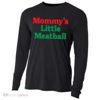 Mommys Little Meatball Italian Meme Cooling Performance Long Sleeve Crew thumb 0
