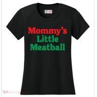 Mommys Little Meatball Italian Meme Women's Cooling Performance Crew T-Shirt thumb 0