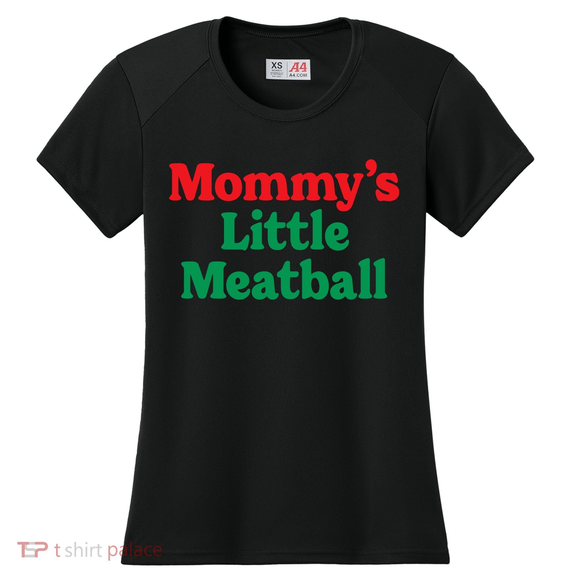 Mommys Little Meatball Italian Meme Women's Cooling Performance Crew T-Shirt