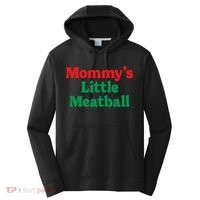Mommys Little Meatball Italian Meme Performance Fleece Hoodie thumb 0