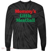 Mommys Little Meatball Italian Meme Tie-Dye Long Sleeve Shirt thumb 0