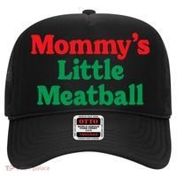 Mommys Little Meatball Italian Meme Hat thumb 0
