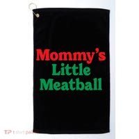 Mommys Little Meatball Italian Meme Golf Towel thumb 0
