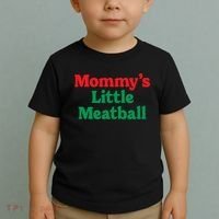 Mommys Little Meatball Italian Meme Toddler T-Shirt thumb 2