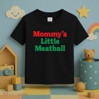 Mommys Little Meatball Italian Meme Toddler T-Shirt thumb 3