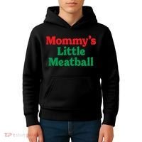 Mommys Little Meatball Italian Meme Kids Hoodie thumb 4