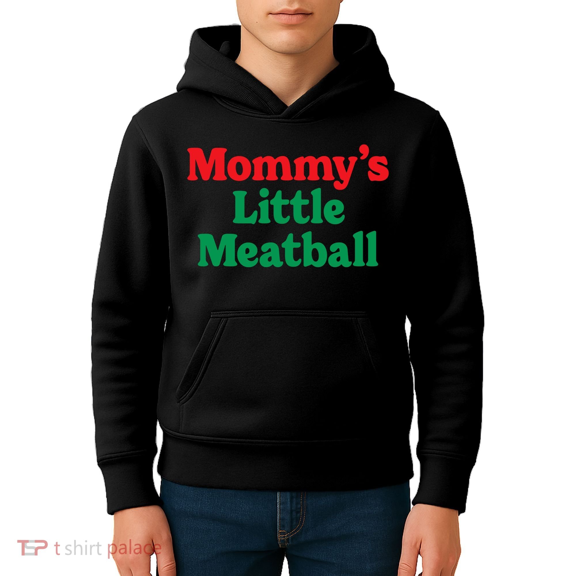 Mommys Little Meatball Italian Meme Kids Hoodie