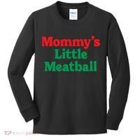 Mommys Little Meatball Italian Meme Kids Long Sleeve Shirt thumb 0