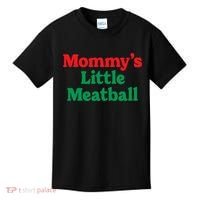 Mommys Little Meatball Italian Meme Kids T-Shirt thumb 0