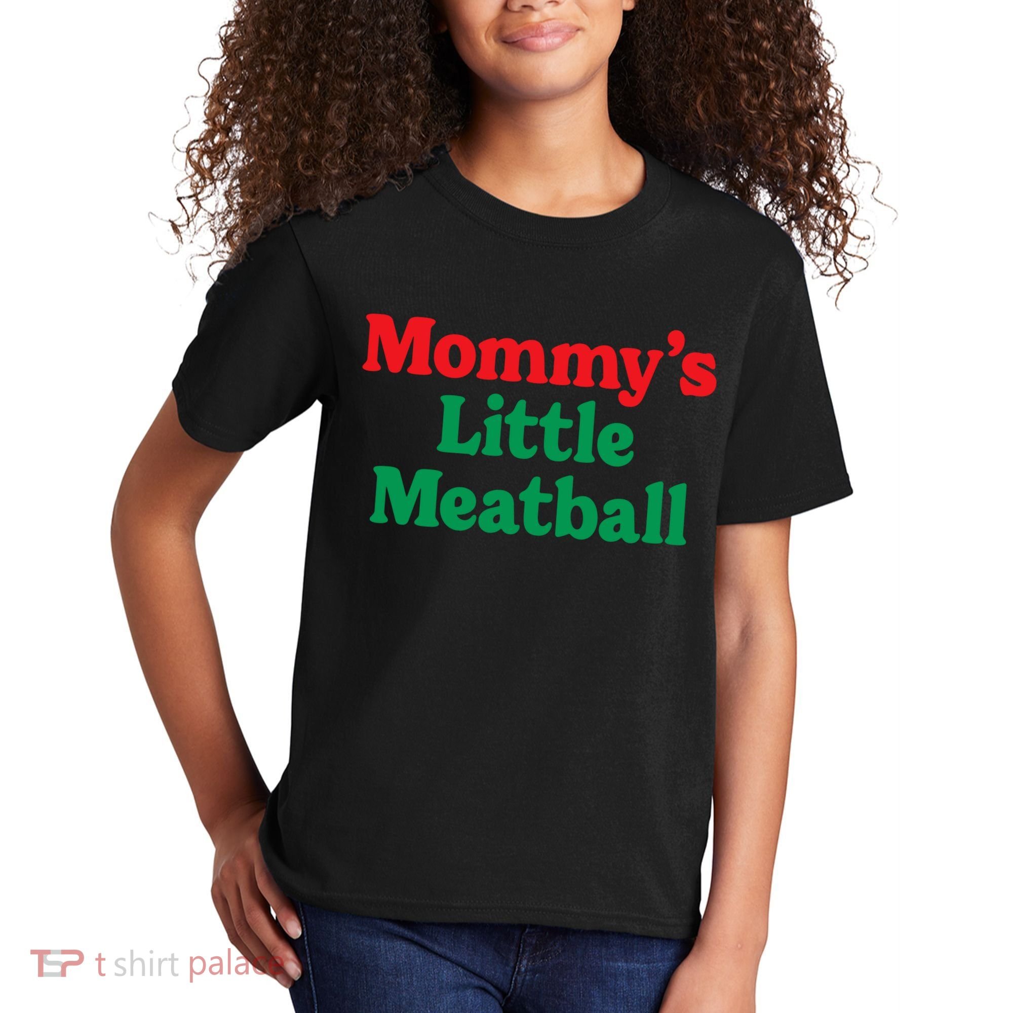 Mommys Little Meatball Italian Meme Kids T-Shirt