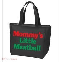 Mommys Little Meatball Italian Meme Tote Bag thumb 3